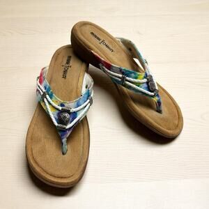 Minnetonka Multicolor Tie-Dye Sandals